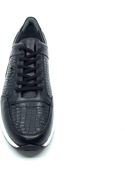 Sneakers Siyah Hakiki Deri Erkek Ayakkabı 2550 306 281 fırsatları
