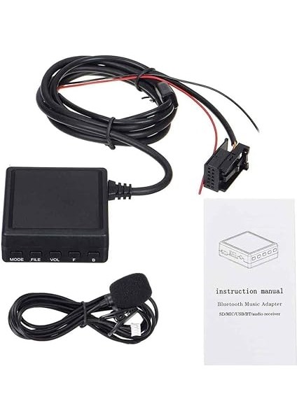 E85 83 Z4 X3 Mini Cooper Bt 5.0 Mikrofonlu Aux Adaptörü SKU10 USB Tf Kart Girişi modelleri