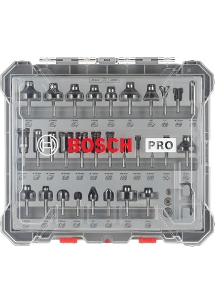 Professional 30 Parçalı Seti Karışık (Ahşap Için, 6 mm Şaftlı Için) modelleri