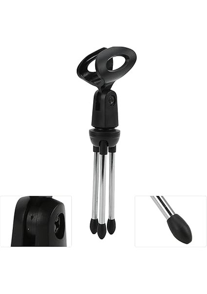 Tablo Mikrofon Standı, Sakınabilir Tasarım Masaüstü Mikrofon Stand Standı Anti Skid Pad Canlı Akış Için Klipsi ile Iyi Esneklik modelleri