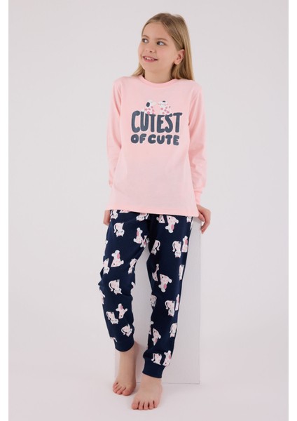 Kız Çocuk Pembe Pijama Takımı modelleri