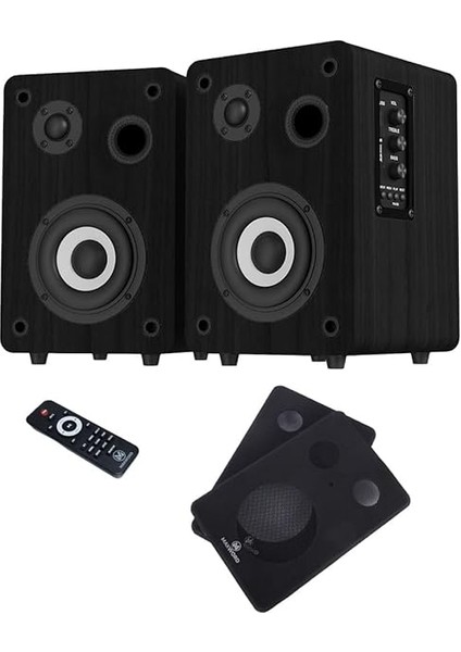 RM-400BK Aktif Stüdyo Referans Monitörü 4 Inç Çift Bluetooth USB 140 Watt indirimleri