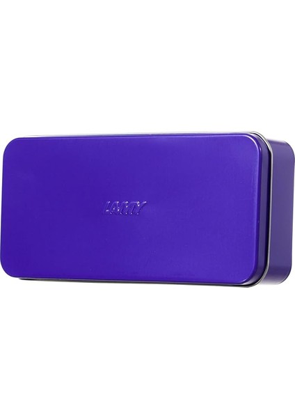 Safari Violet Metal Kutu, Kalem Kutusu, 2-3 Kalem Için, Mor