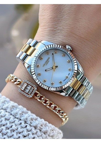 Çelik Kordonlu 3 Atm Suya Dayanıklı 2 Yıl Garantili Kadın Kol Saati BC.08212.220