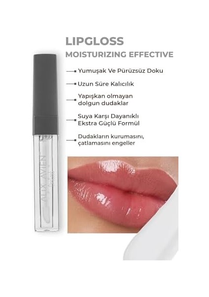 Alıx Avıen Uzun Süre Kalıcı Yapışkan His Bırakmayan Nemlendirici Dudak Parlatıcısı - Lipgloss 07 Glossy Purity modelleri