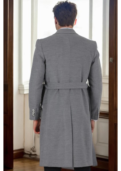 PLT8400 Dewberry Erkek Palto-Gri-2 fiyatları