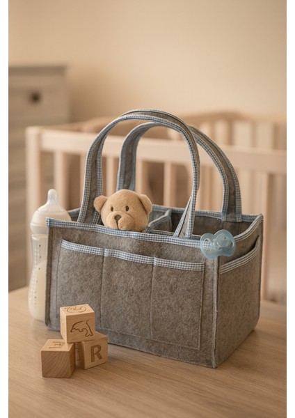 Anne Bebek Kalın Keçe Bakım Çantası Yenidoğan Için Organizer Düzenleyici Çok Amaçlı