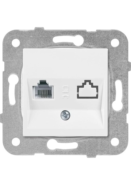 Karre-Meridian Beyaz Tekli Nümeris Cat3 Mekanizma