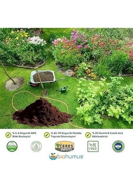 Organik Gübre Bitki Besin Gübresi 5 Litre,% 35 Humik Fulvik Asit,%6 Organik Npk,%70 Organik Madde, Kokusuz, Uluslarası Organik Sertifikalı, Bitki Besleyici, Kök Geliştirici indirimleri