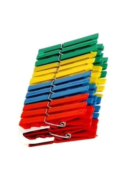 72 Adet Mandal Klasik Çamaşır Mandalı Plastik, Nistabolje