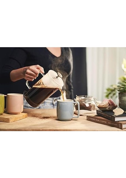 Seramik Kupa Seti, 350 Ml, Makaron Renkli, 6 Parça, Mikrodalga ve Bulaşık Makinesi Uyumlu indirimleri