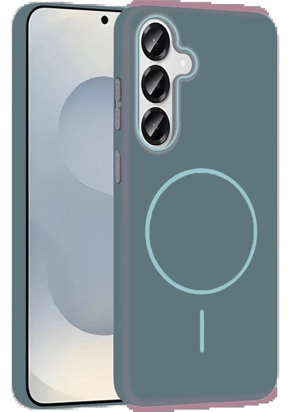 Samsung Galaxy S25 Broş Magsafe Kapak - Turkuaz