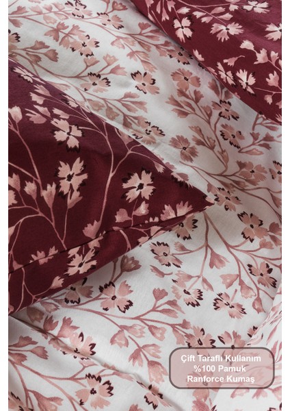 Jasmin Nevresim Takımı Tek Kişilik (160X220 Cm) Bordo fırsatları