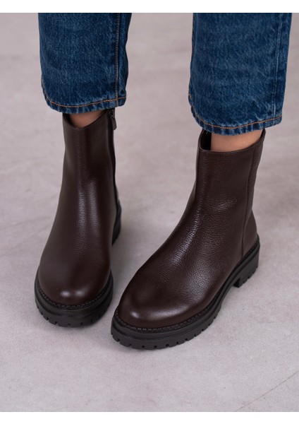 Nia Kahve Hakiki Deri Kadın Bot