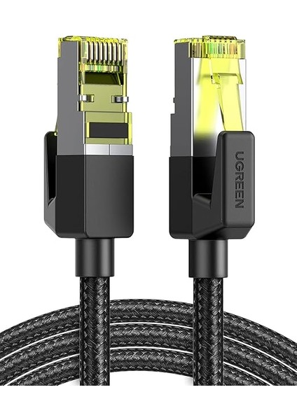 Cat7 Ethernet Kablosu Naylon 10GBPS 600MHZ Yönlendirici, Ps5, Ps4, Xbox One, Switch, Tv Vb. Ile Uyumludur. (1m)