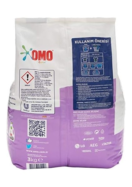 Omo Active Fresh Renkliler Toz Deterjanı 3 kg