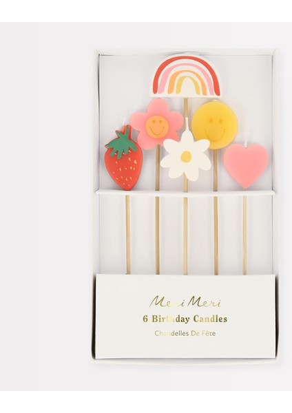 - Happy Face Candles - Mutlu Yüz Semboller Mumlar (X6)