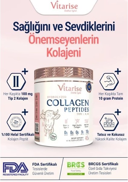 Vitarise Saf Hidrolize Kolajen (Tip 1-2-3)