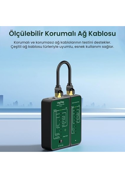 Uyumlu Cat6 Cat7 Cat8 Poe Destekli Network Ethernet Test Cihazı modelleri