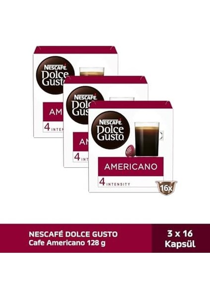 Nescafe Dolce Gusto Americano 48 Kapsül 136 gr x 3