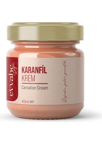 Evvahe Doğal Karanfil, (Ferahlatıcı, Koku), Krem, (40ML)