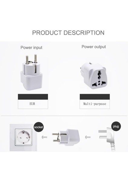 4’ü 1 Arada Uluslararası Seyahat Priz, Abd/ab/ingiltere/avustralya Fiş Tipi, Çoklu Cihaz Şarj, Kompakt ve Taşınabilir Dönüştürücü, Akıllı Telefon Tablet Laptop Uyumlu, Kaliteli Abs modelleri