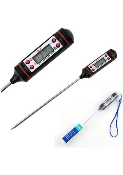 Gıda Termometresi Derece Kutulu Et Süt Mama Yemek Isı Ölçer