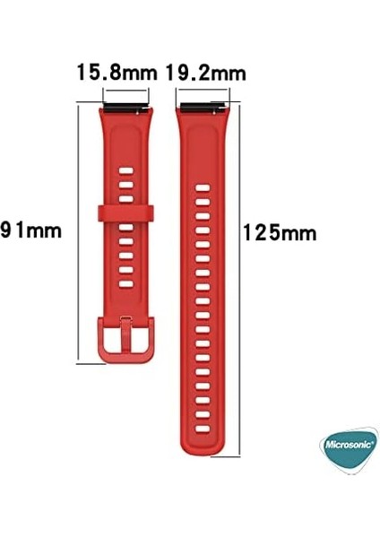 Honor Band 7 Kordon Silicone Sport Band Siyah modelleri