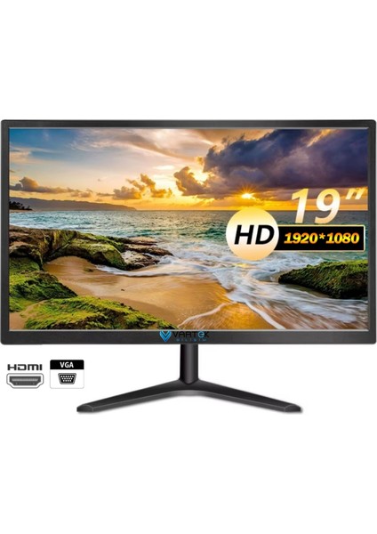 19" Inç Fullhd 5ms HDMI VGA LED 75Hz Monitör Sesli