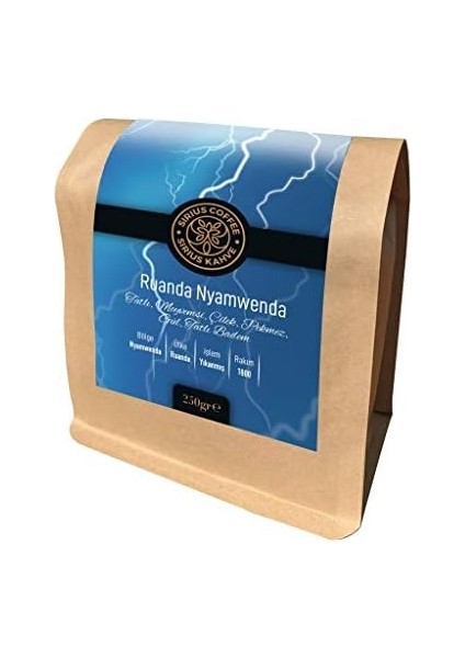 Sirius Premium Kahve Ruanda Nyamwenda 250 gr - Çekirdek fiyatları