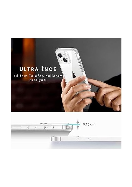 iPhone 11 ile Uyumlu Şeffaf ve Sararmaya Dayanıklı Silikon Kılıf, Extra Ince ve Yumuşak Model (Iphone 11) modelleri