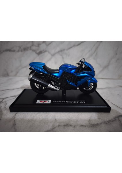 Kawasaki Ninja ZX-14R 1:18 Ölçek Model Motosiklet Hediyelik Mavi modelleri
