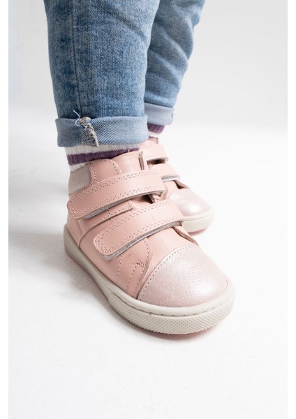 Kız Çocuk Pudra Hakiki Deri Anatomik Günlük Bot