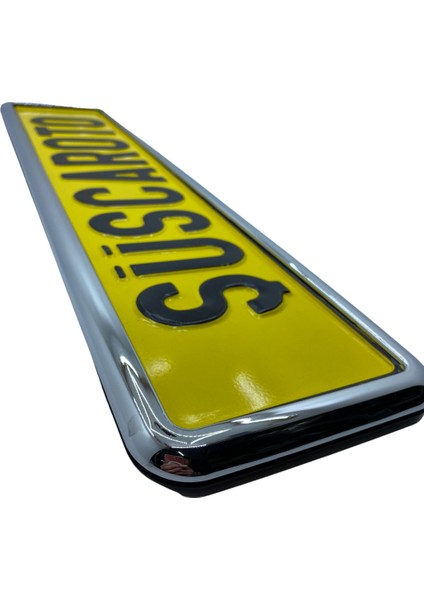 Krom Çerçeveli Esnek Araç Takmatik Plakalık Oto Plakalık Plaka Altı Altlığı Plaka Tutucu Yeni Nesil Plakalık 1 Adet fiyatları