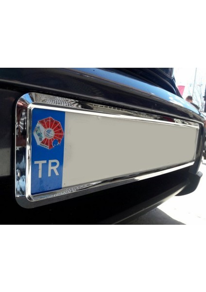 Krom Çerçeveli Esnek Araç Takmatik Plakalık Oto Plakalık Plaka Altı Altlığı Plaka Tutucu Yeni Nesil Plakalık 1 Adet indirimleri