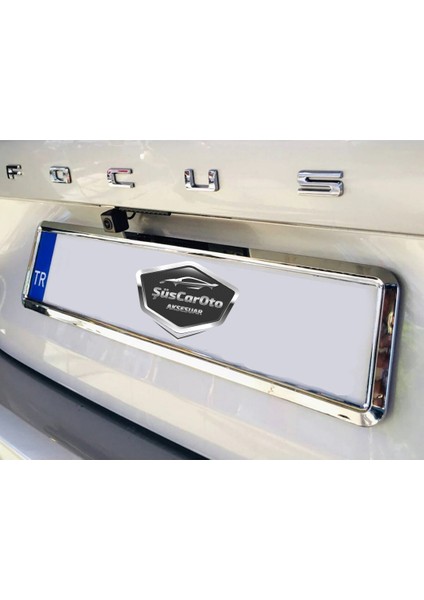 Krom Çerçeveli Esnek Araç Takmatik Plakalık Oto Plakalık Plaka Altı Altlığı Plaka Tutucu Yeni Nesil Plakalık 1 Adet