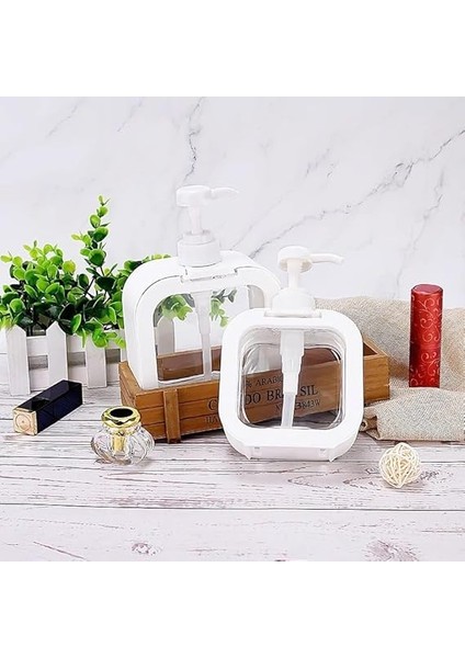 400 ml Dikdörtgen Banyo Mutfak Sıvı Sabunluk, Bulaşık Lavabo Deterjanlık, Tezgah Üstü (2) fırsatları