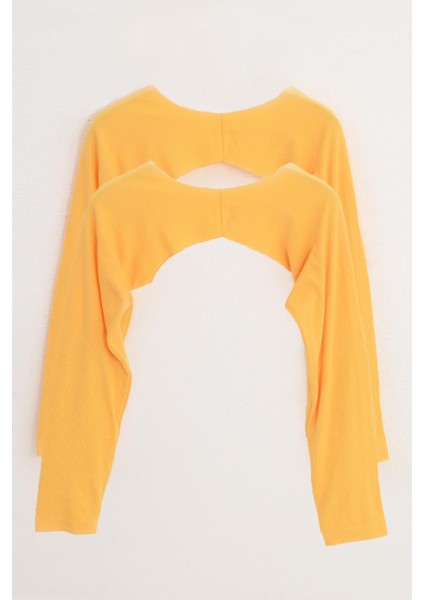 Pınkmark Kadın Içe Giyilen Tesettür Sarı 2 Li Paket Bolero Bluz Kolluk MCPMBL25606 fırsatları