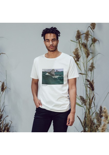 The Green Wave Tişört - Beyaz fırsatları