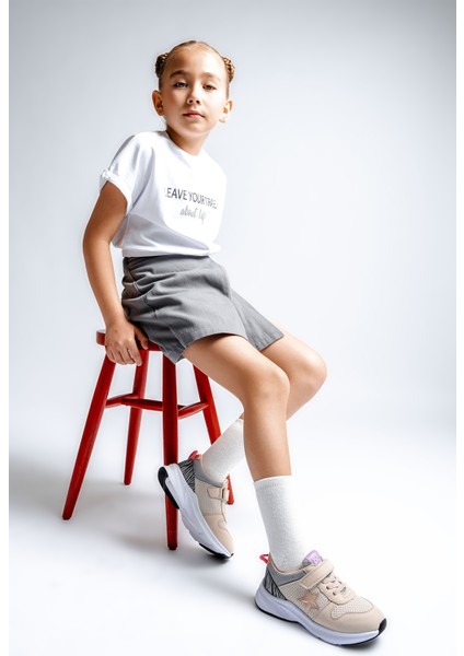 Kız Çocuk Bej Spor Ayakkabı