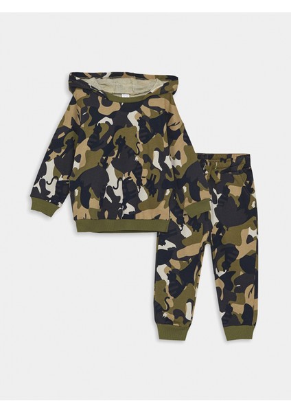 Lcw Baby Gri Uzun Kollu Erkek Bebek Hoodie ve Eşofman Altı 2'li Takım