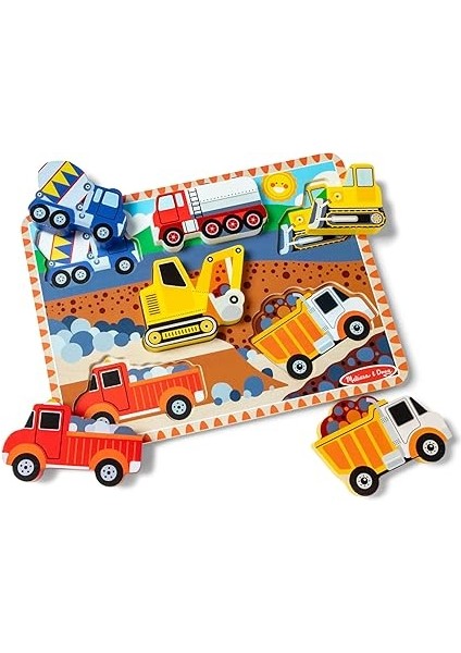 & Doug - Ahşap Tombul Yapboz, Inşaat Araçları (13726) indirimleri