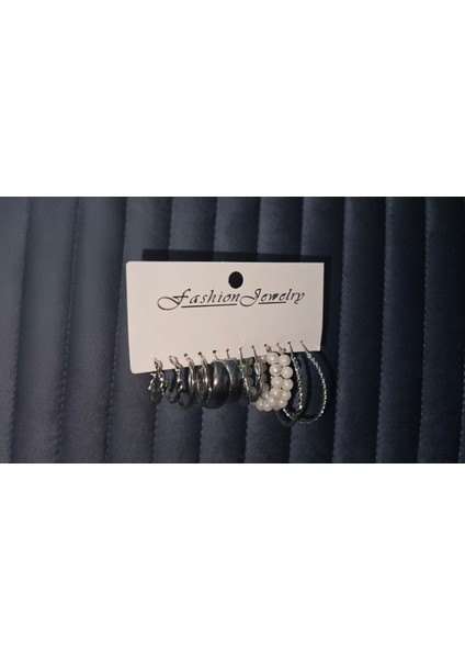 “gece ve Gündüz” 12’li (6 Çift) Küpe Seti – Zamansız Şıklığın Anahtarı indirimleri