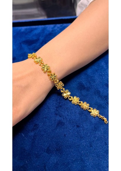 11 gr (Gram) Kalemli Papatya Desenli Kunye 22(916) Ayar Altın