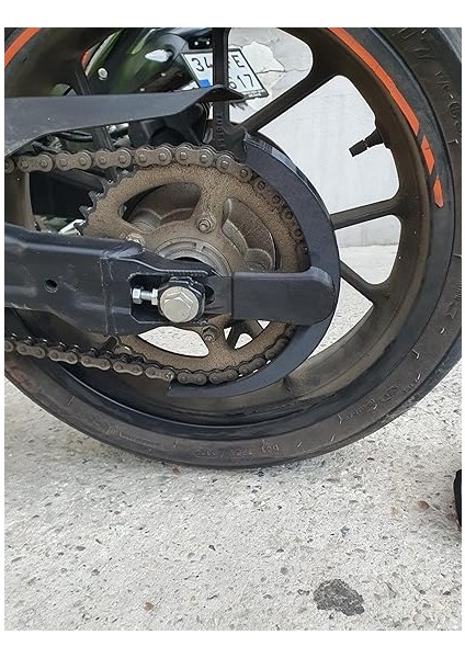 Moto SR250, NK250 Zincir Koruma Aparatı, Çelik ve Plastik, Kolay Montaj fiyatları
