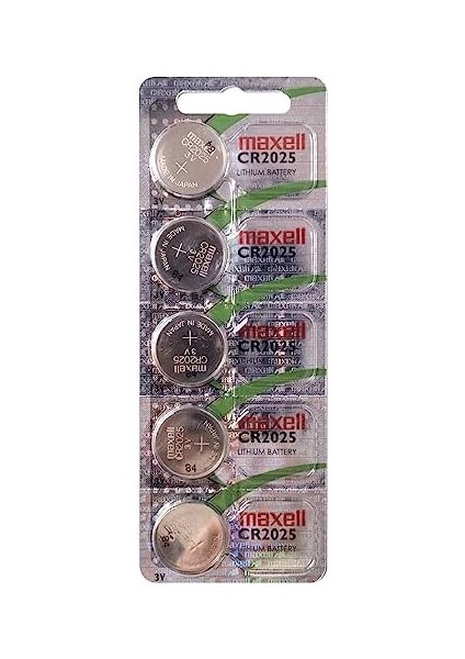 CR2025 Piller, 5 Adet, Lityum, 3 V, 170 Mah, Gri modelleri