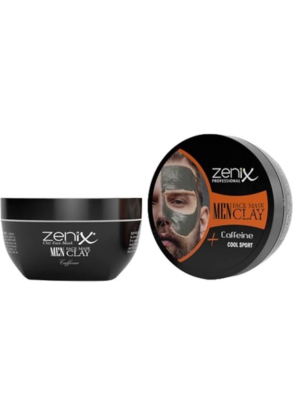 Men Clay Face Mask Caffeine Kafeinli Kil Maskesi 350 gr