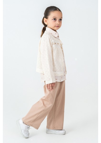 Yakası Bağlamalı Kız Çocuk 3\'lü Takım - 26K 4499 modelleri