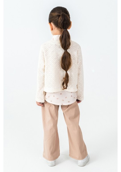 Yakası Bağlamalı Kız Çocuk 3\'lü Takım - 26K 4499 fırsatları