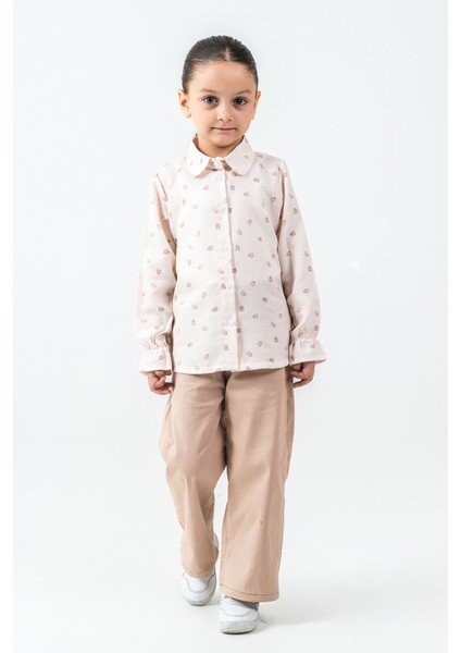 Yakası Bağlamalı Kız Çocuk 3\'lü Takım - 26K 4499 indirimleri